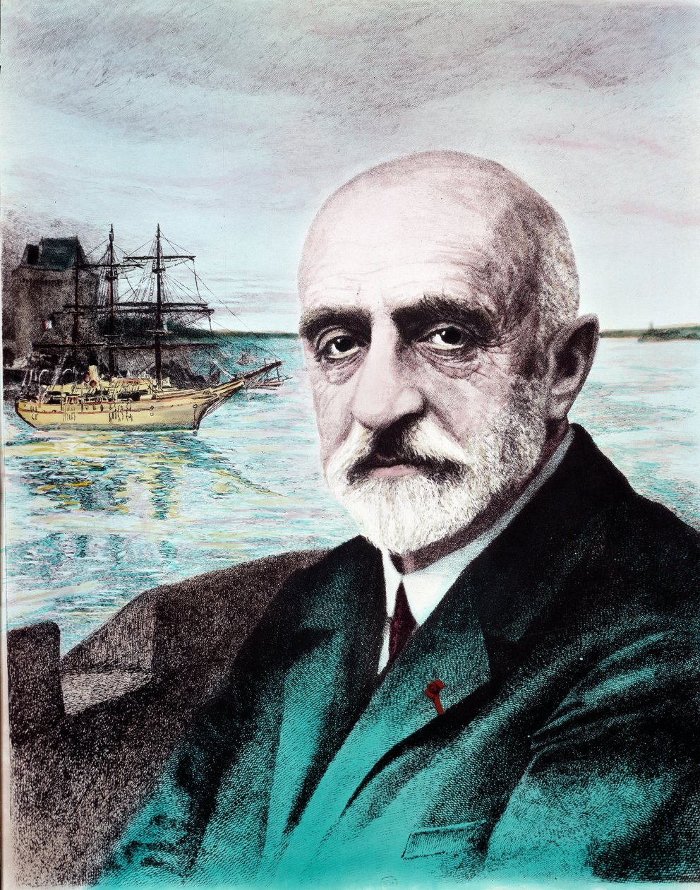 Porträt von Jean-Baptiste Charcot (1867-1936), Arzt, Entdecker der Polarregionen. 20. Jahrhundert von Anonymous Anonymous