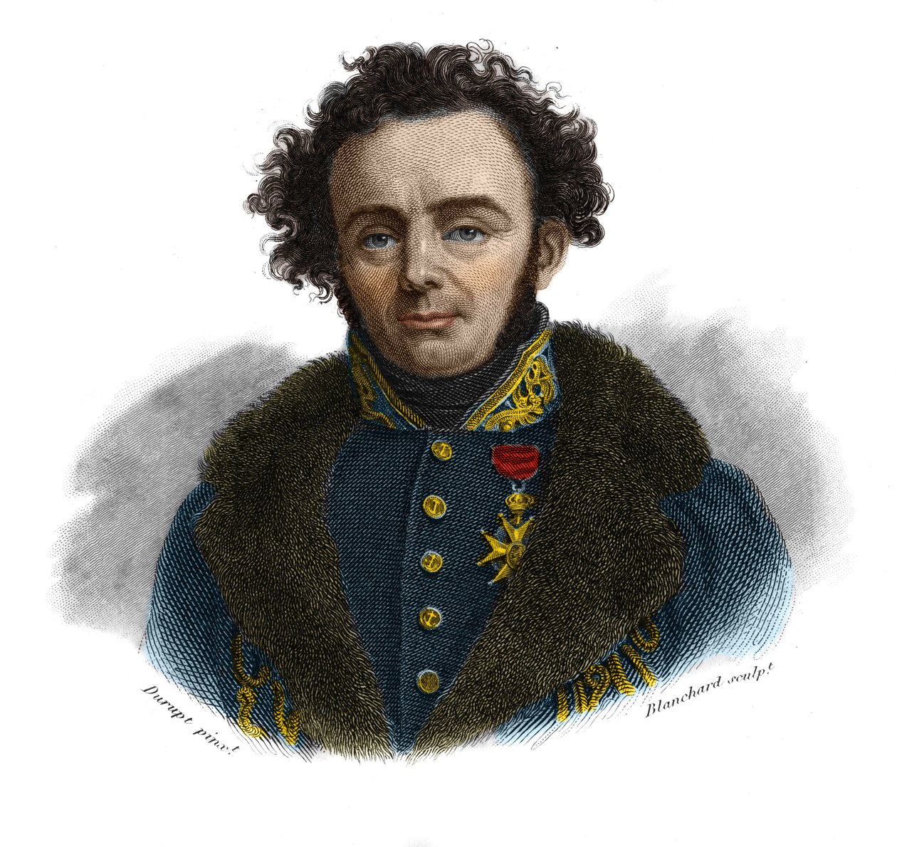 Porträt von Joseph Paul Gaimard, französischer Naturforscher (1796-1858) in „Portraits et histoire des hommes utile: hommes et femmes de tous pays et de tous conditions, qui ont acquis des droits à la reconnaissance der Menschen“ veröffentlicht und verbrei von Anonymous Anonymous