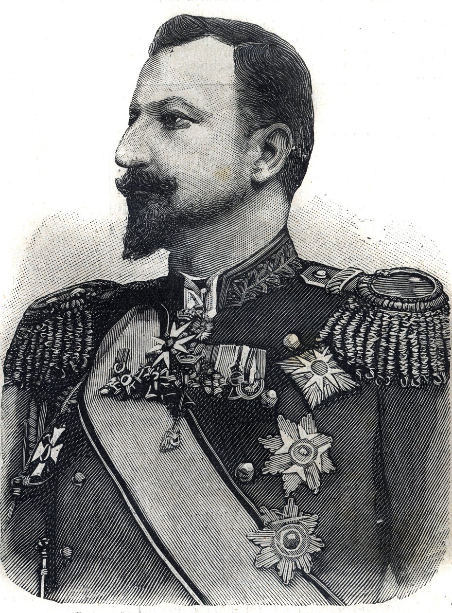Porträt von Prinz Ferdinand I. (1861-1948) von Bulgarien. Gravur in „Le Peute Parisien“ von Anonymous Anonymous