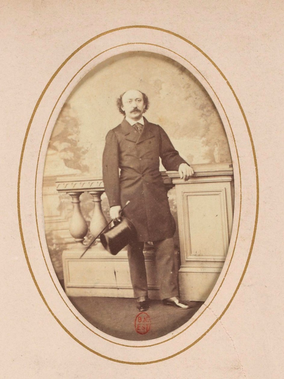 Porträt des Komponisten Luigi Arditi (1822-1903), Anonym. Albumin-Foto. Private Sammlung von Anonymous Anonymous