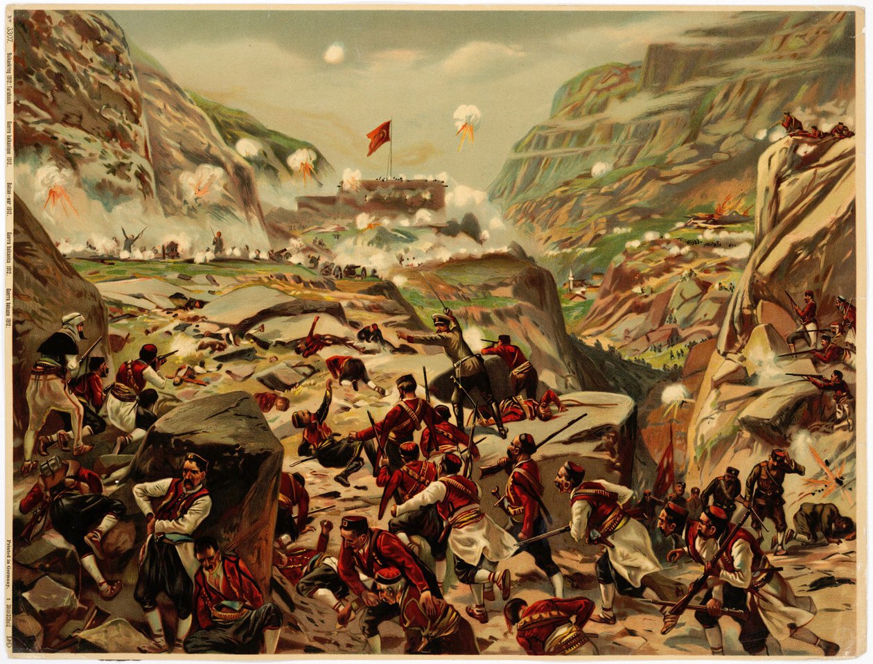 Erster Balkankrieg - Die Schlacht bei Tarabosh (Montenegro) von Anonymous Anonymous