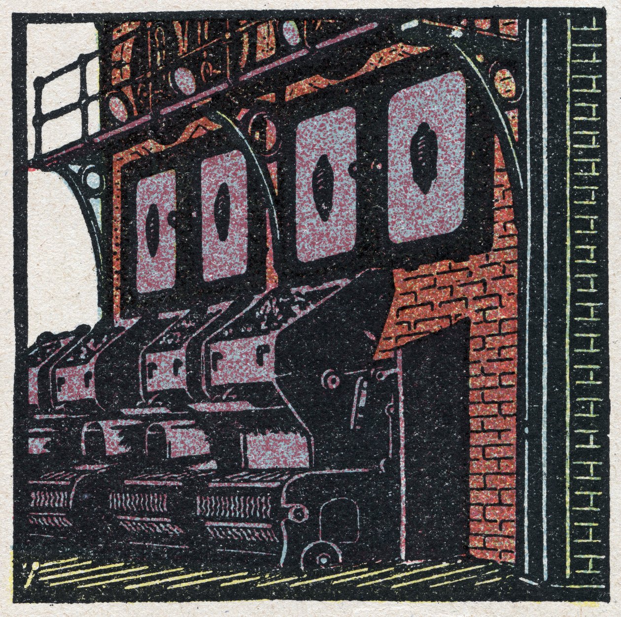 Dampferzeuger: Kesselbatterie. Anonyme Illustration von 1925. Private Sammlung. von Anonymous Anonymous