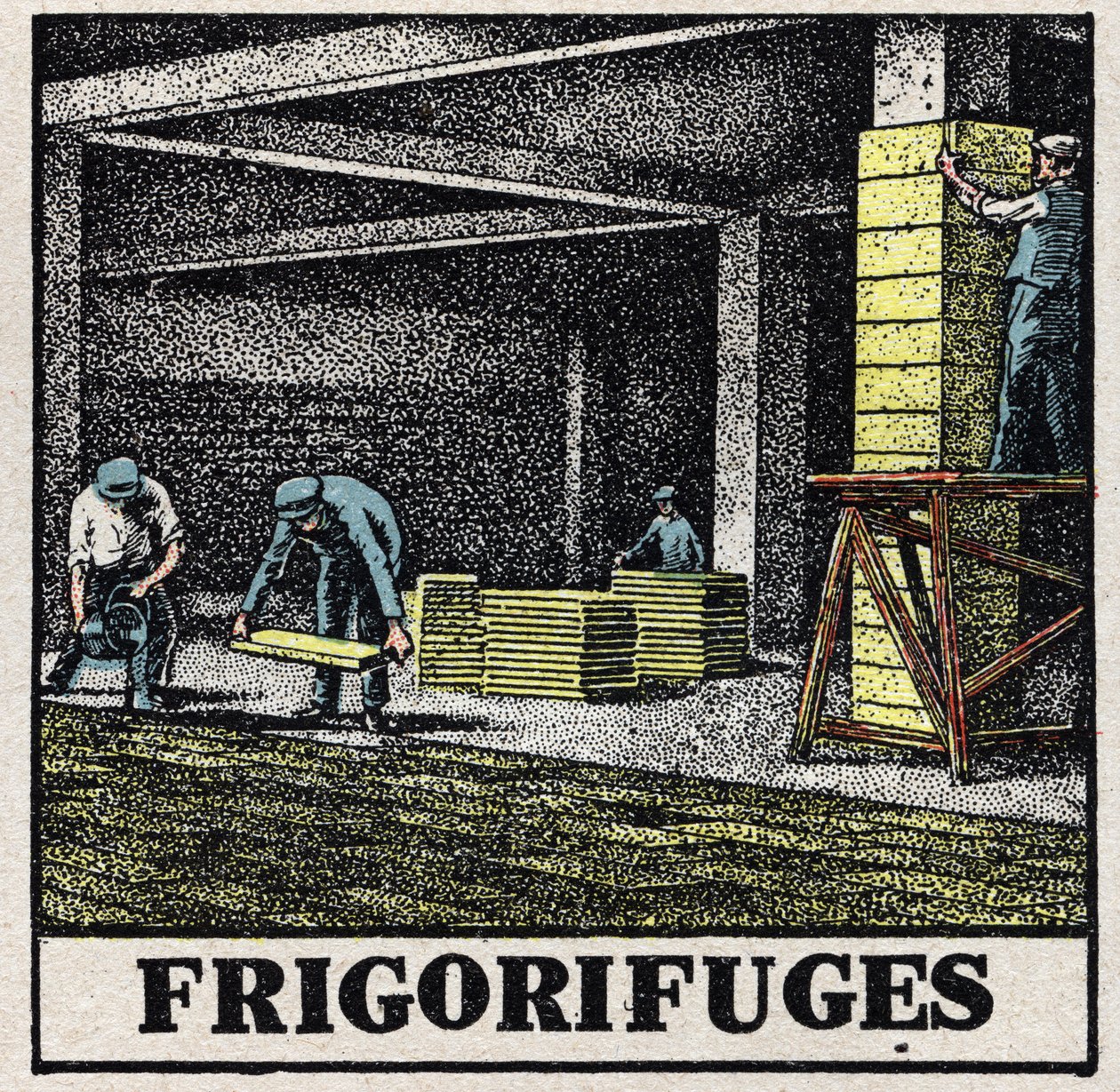 Kühlindustrie: Kühlschränke. Anonyme Illustration von 1925. Private Sammlung. von Anonymous Anonymous