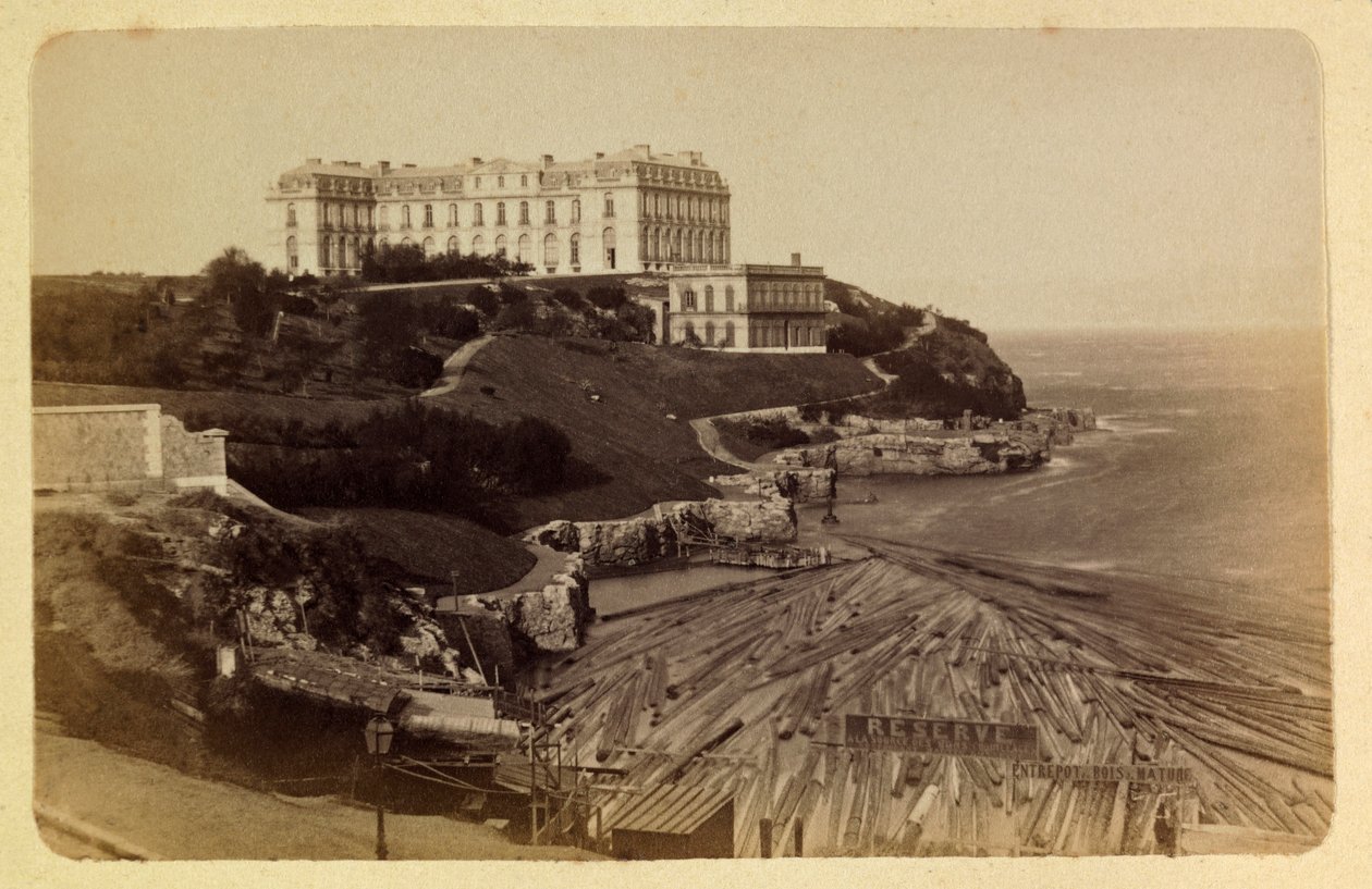 Die Stadt Marseille und ihre Umgebung um 1885-1890: Das Schloss Pharo von Anonymous Anonymous