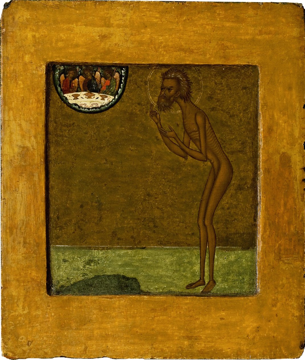 Basil der Selige, Ende 16. Jahrhundert von Anonymous Russian icon painter