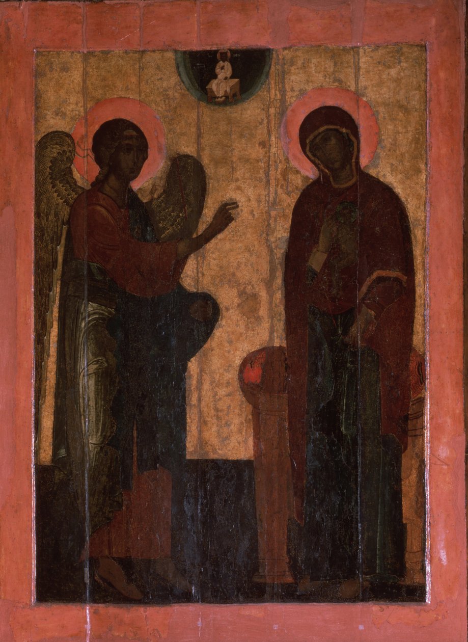 Die Verkündigung von Ustyug, zweite Hälfte des 16. Jahrhunderts von Anonymous Russian icon painter