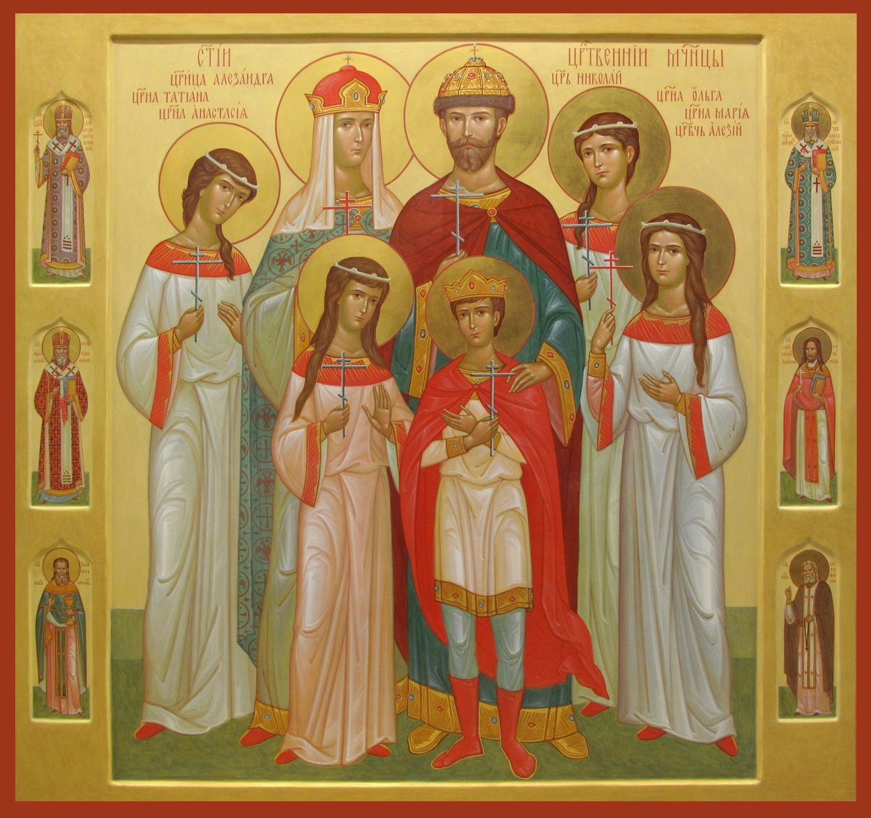 Die ermordete Familie des Zaren Nikolaus II., 2004-2007 von Anonymous Russian icon painter
