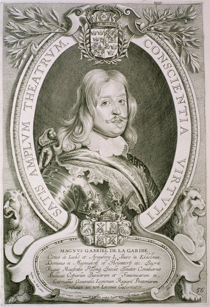 Magnus Gabriel (1622-86) Graf de la Gardie, aus 