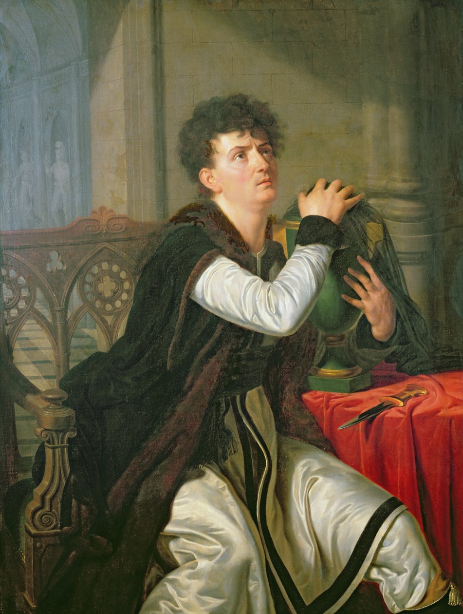 Porträt von Francois Joseph Talma (1763-1826) als Hamlet von Anthelme Francois Lagrenee