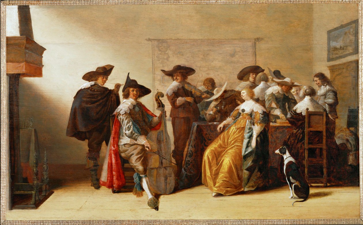Gesellschaftsszene von Anthonie (1601-73) Palamedesz