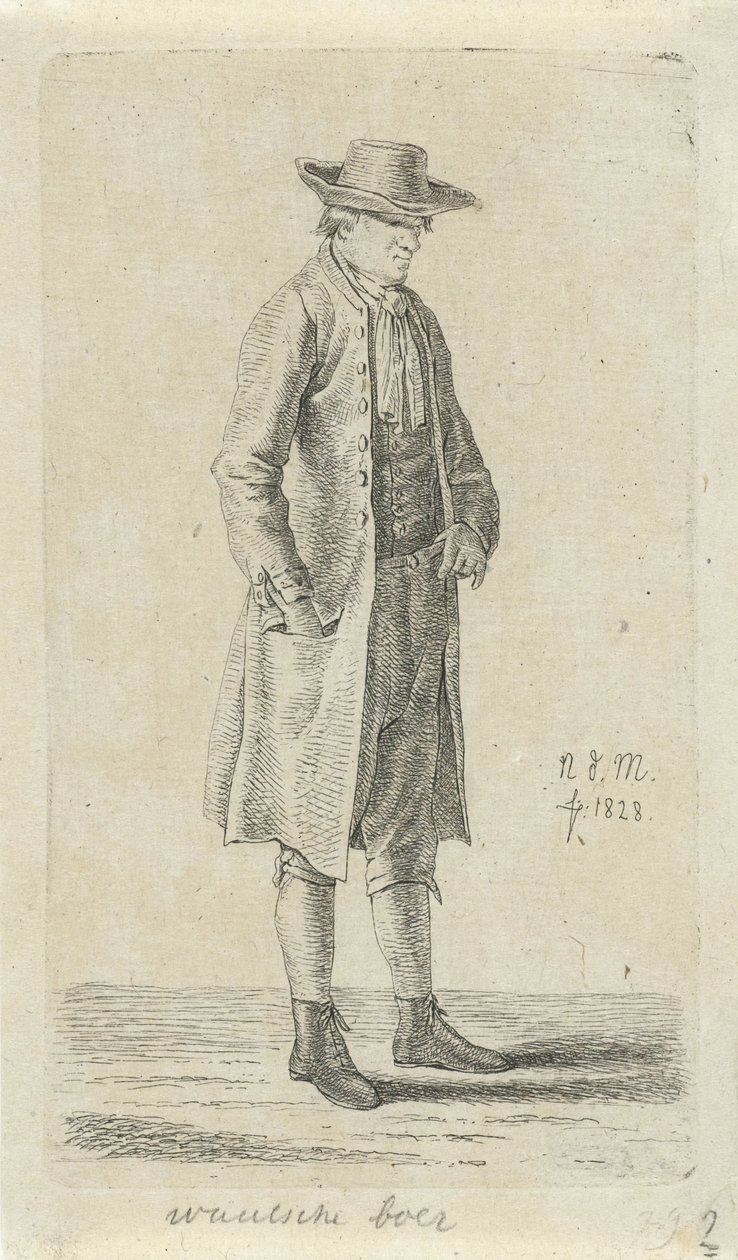 Mann mit Hand in der Jackentasche von Anthonie Willem Hendrik Nolthenius de Man