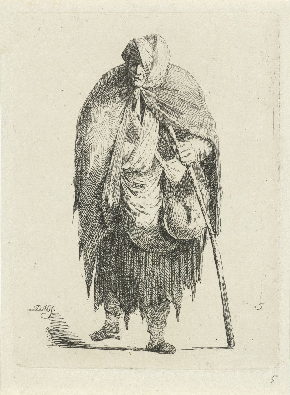 Frau in Lumpen von Anthonie Willem Hendrik Nolthenius de Man
