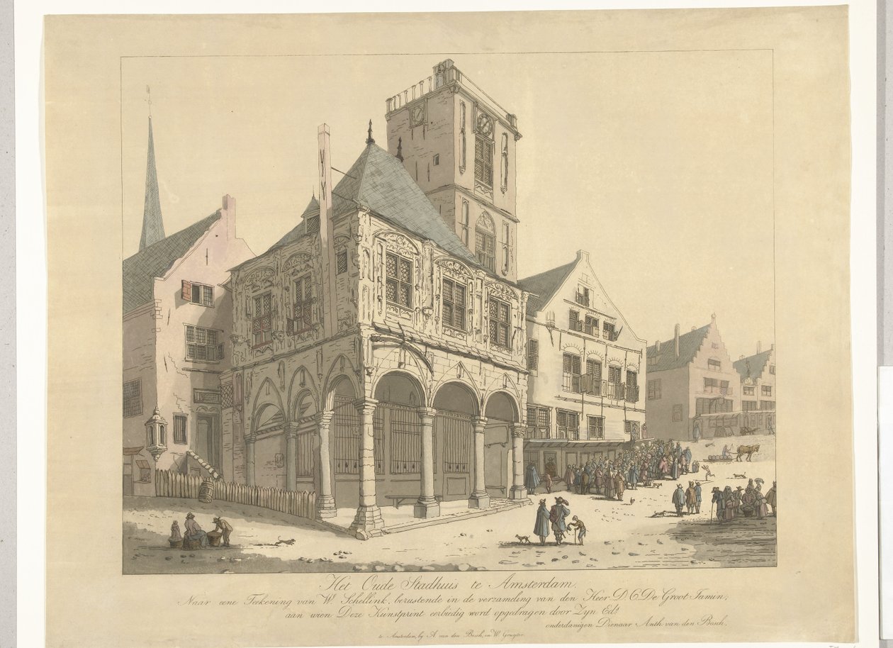 Das Alte Rathaus von Amsterdam, 1641 von Anthonie van den Bos