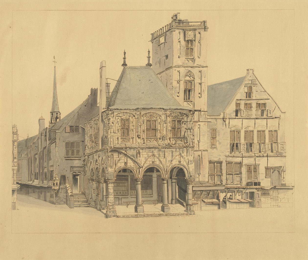 Das Alte Rathaus von Amsterdam, 1641 von Anthonie van den Bos