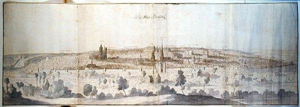 Panoramablick auf Brüssel von Anthonis van den Wyngaerde