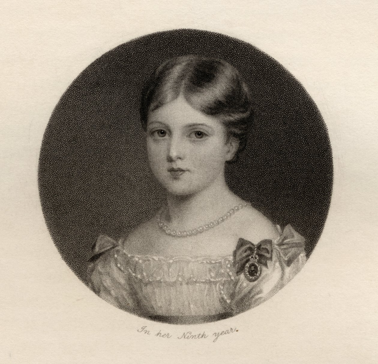 Prinzessin Alexandrina Victoria von Sachsen-Coburg, graviert von Thomas Woolnoth, aus 