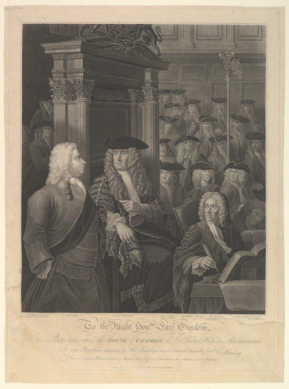 House of Commons - Sir Robert Walpoles Verwaltung, 1. November 1803 von Anthony Fogg