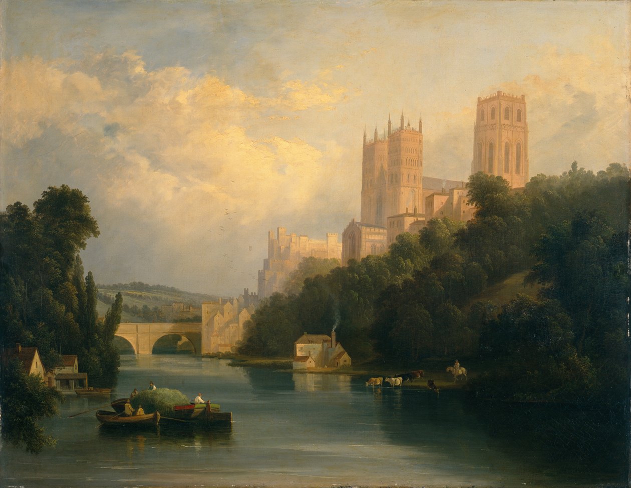 Kathedrale von Durham von Anthony Vandyke Copley (attr. to) Fielding