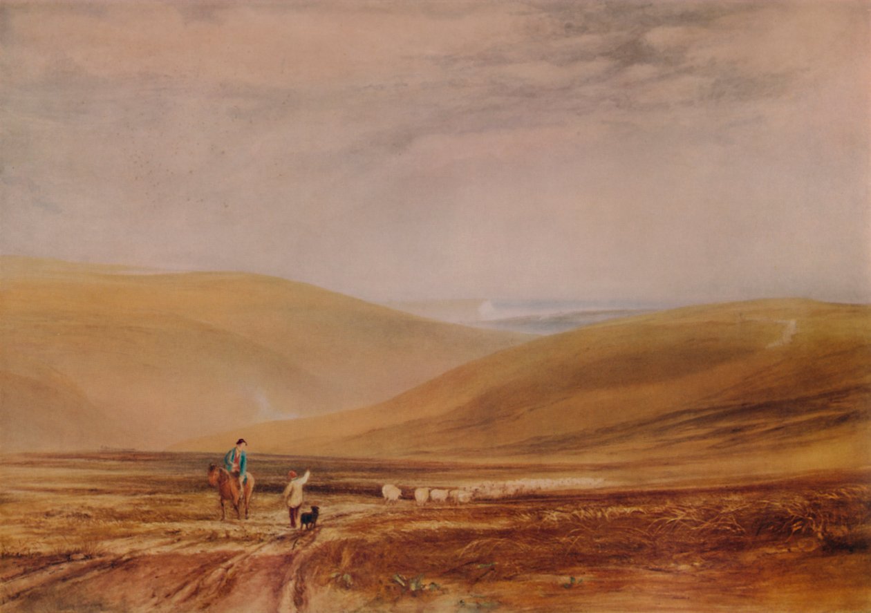 Die Downs bei Beachy Head, 1844 von Anthony Vandyke Copley Fielding