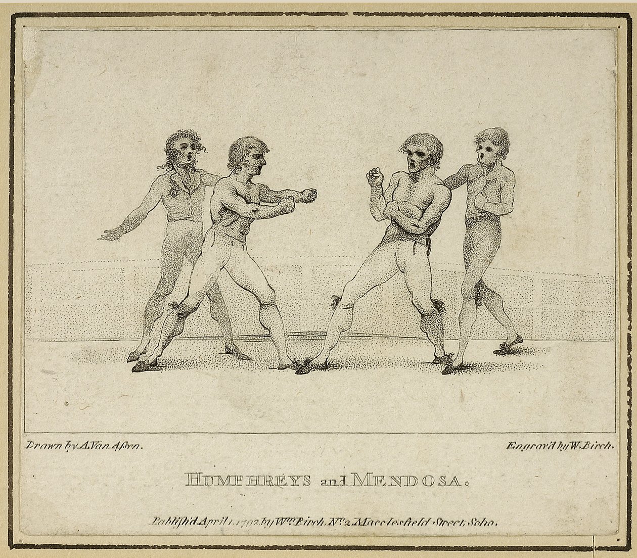 Humphreys und Mendoza von Anthony van (after) Assen