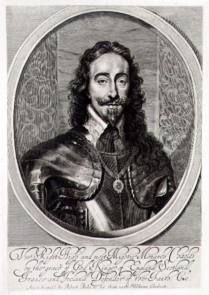 Porträt von Karl I. (1600-49), graviert von William Faithorne (1616-91) 1658 von Anthony van (after) Dyck