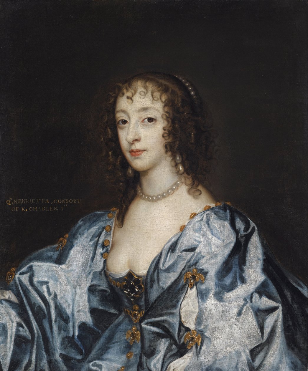 Porträt von Königin Henrietta Maria von Frankreich von Anthony van (studio of) Dyck