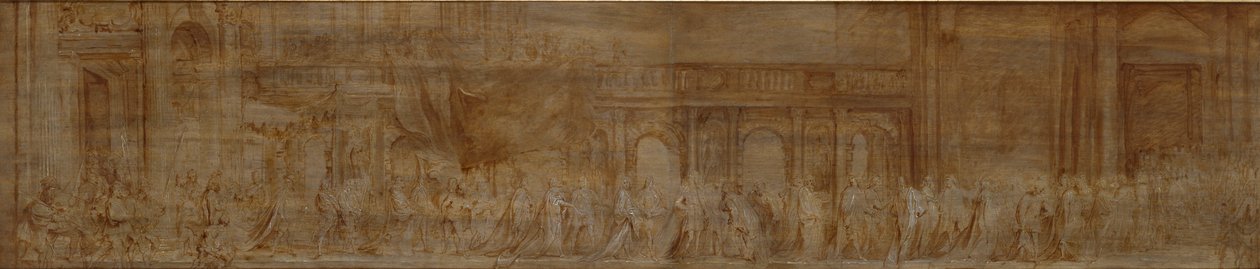 Karl I. und die Ritter des Hosenbandordens in Prozession von Anthony van Dyck
