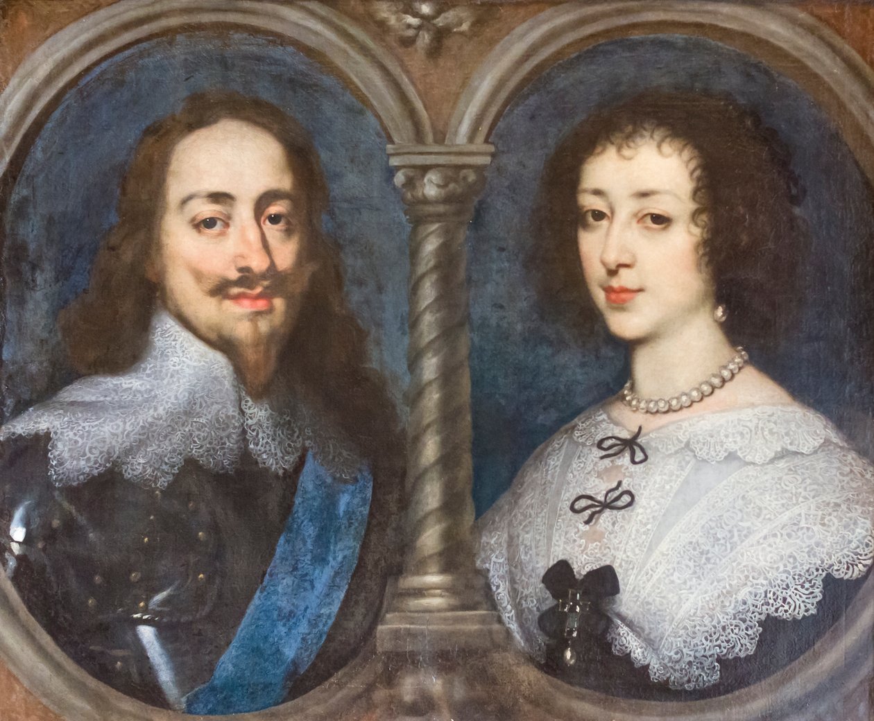 Karl I. von England und Henrietta von Frankreich von Anthony van Dyck