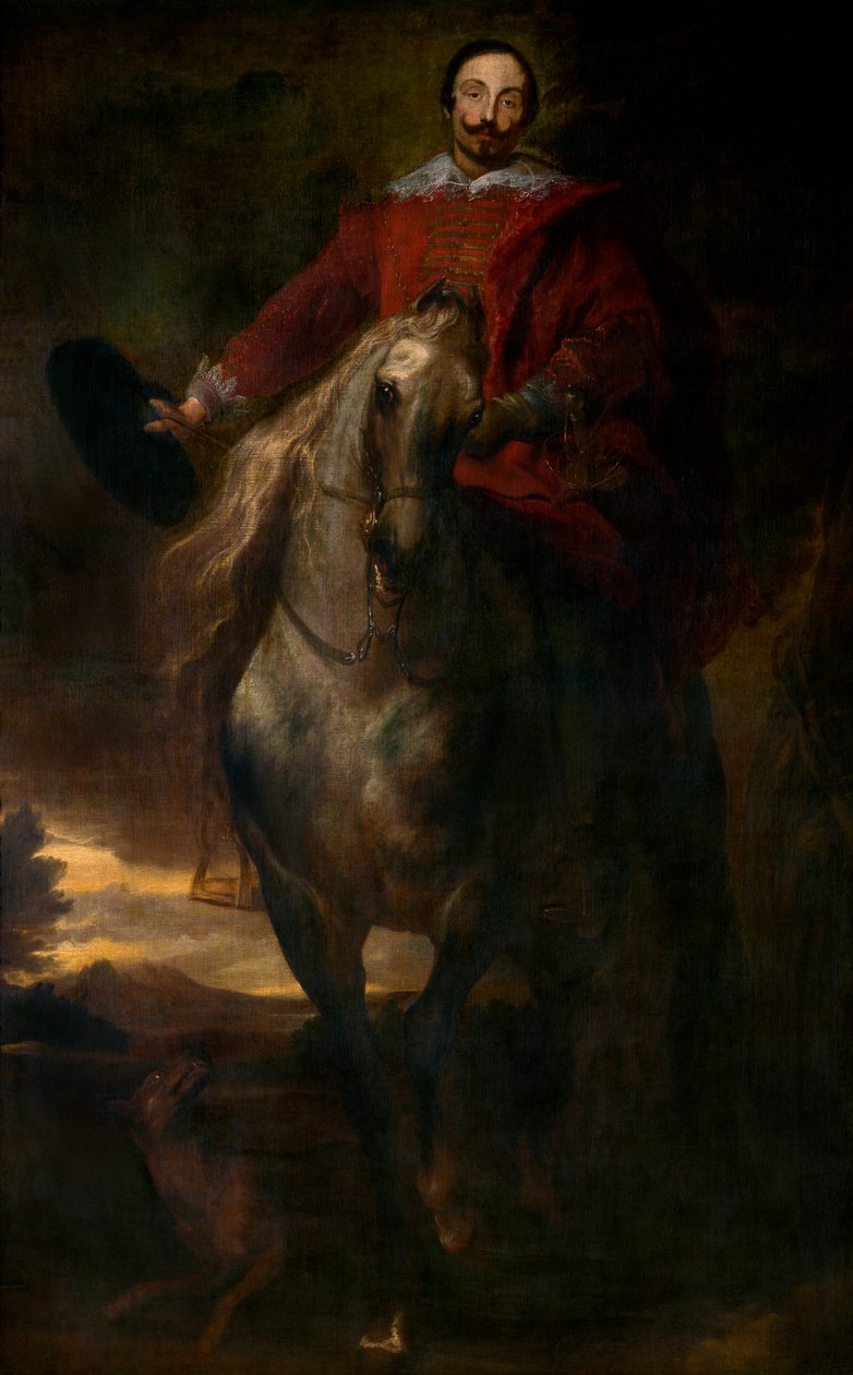 Reiterporträt des Malers Cornelis de Wael von Anthony van Dyck