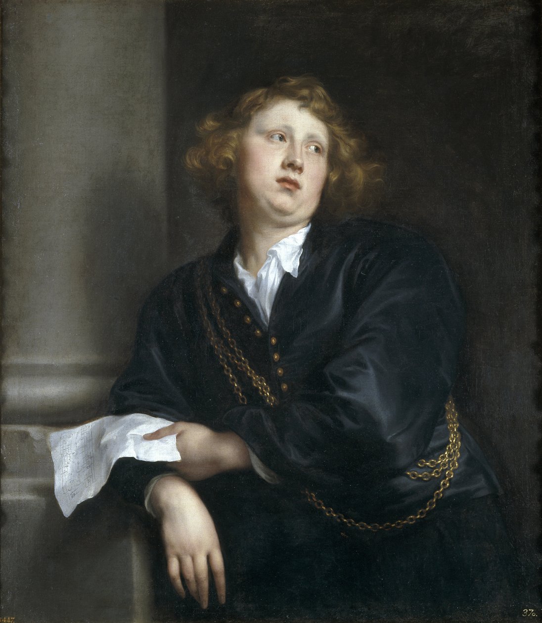 Porträt des Komponisten und Organisten Henricus Liberti von Anthony van Dyck