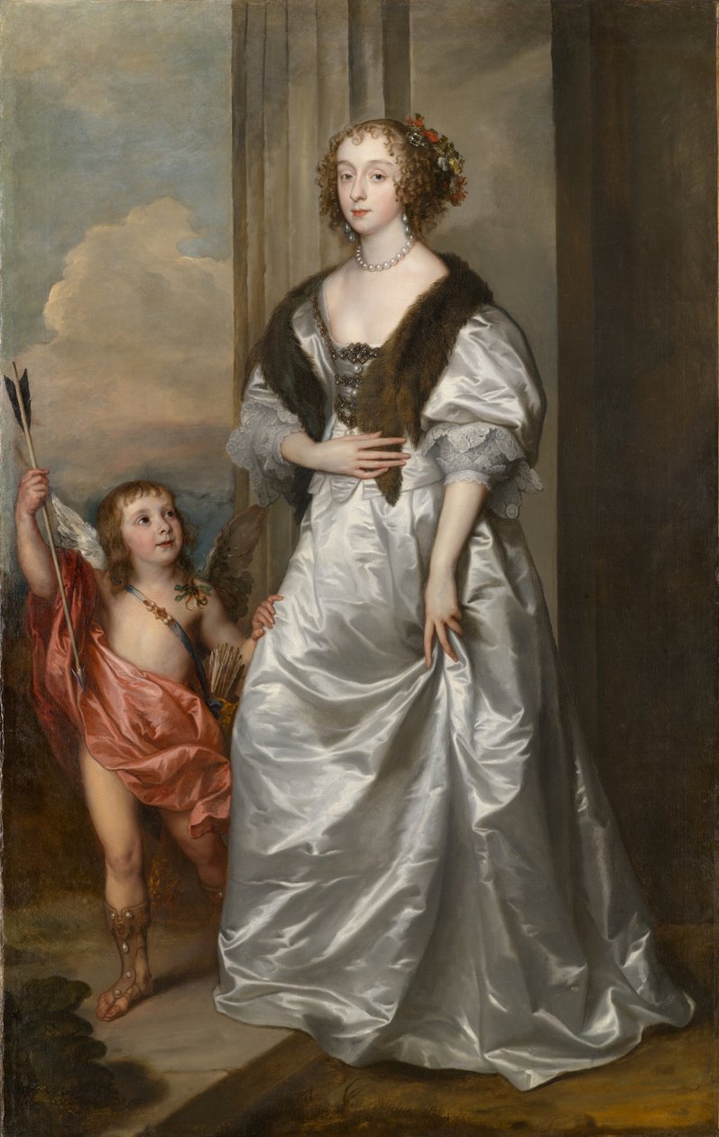 Lady Mary Villiers, spätere Herzogin von Richmond und Lennox (1622-1685), mit Charles Hamilton, Lord Arran, ca. 1637 von Anthony van Dyck