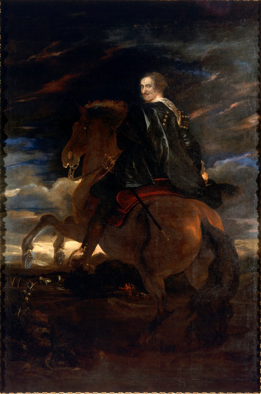 Porträt von Giovanni Paolo Balbi auf dem Pferd von Anthony van Dyck