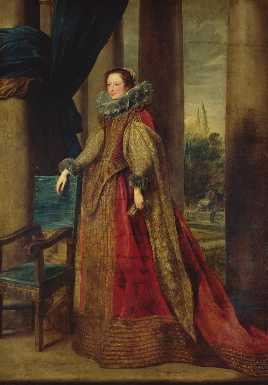 Porträt einer Dame, vermutlich die Marquise Geromina Spinola-Doria de Genes von Anthony van Dyck