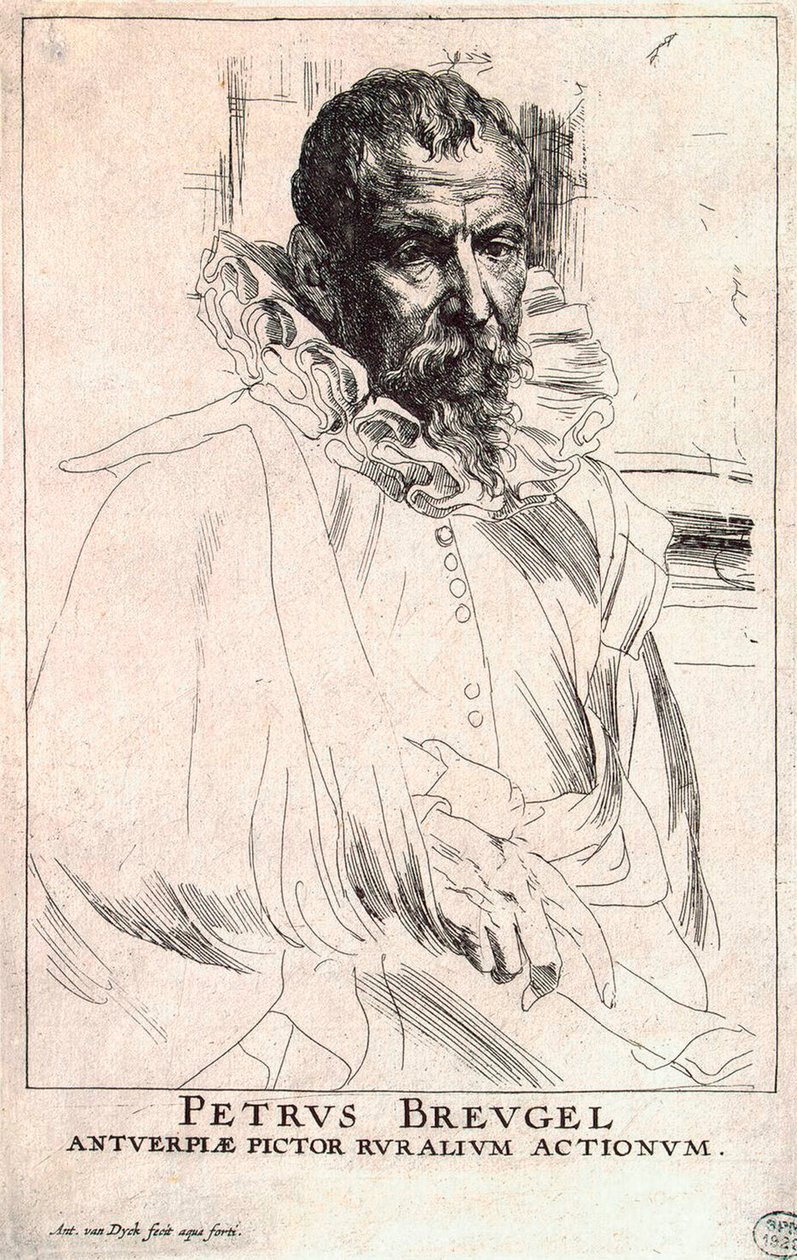 Porträt des Künstlers Pieter Bruegel der Jüngere, 1564-1636, frühes 17. Jahrhundert von Anthony van Dyck
