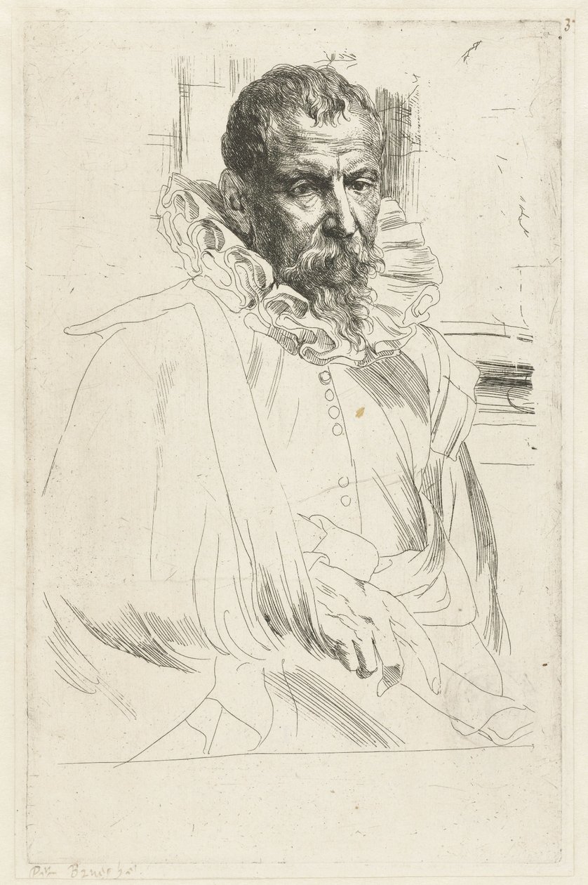 Porträt von Pieter Brueghel dem Jüngeren von Anthony van Dyck