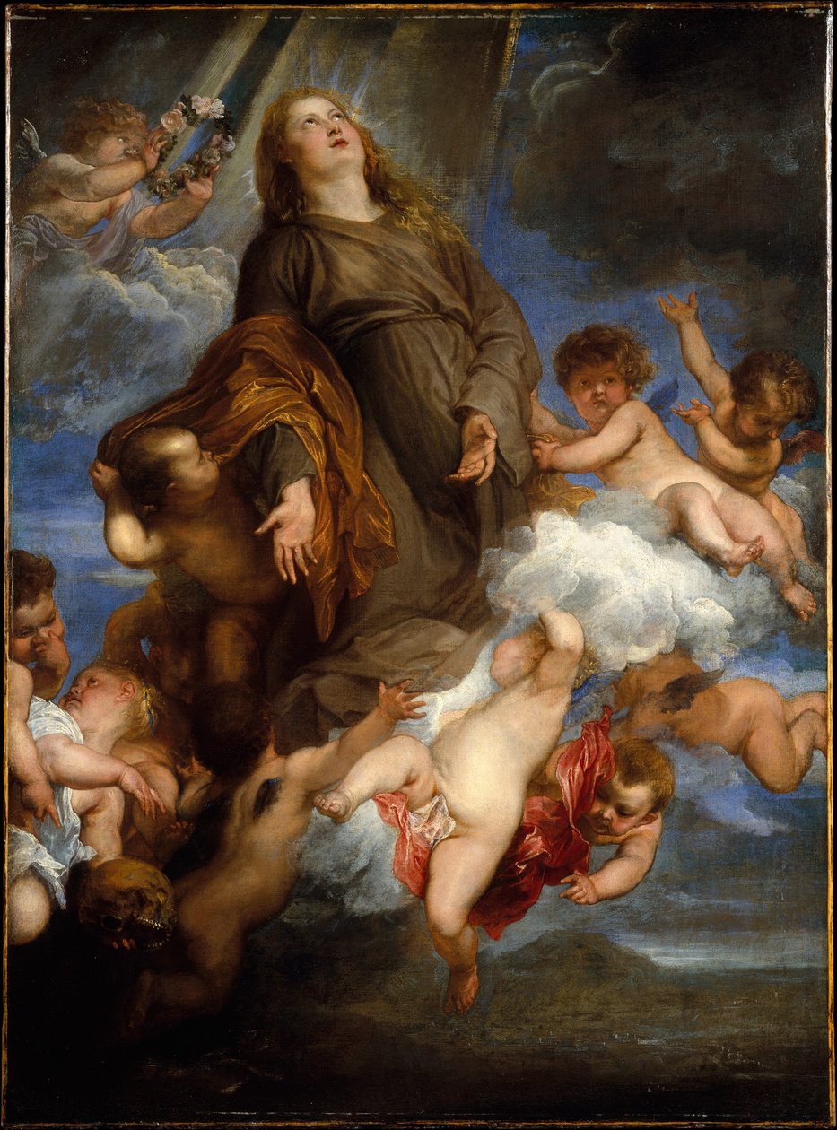 Die heilige Rosalia bittet für die Pestkranken von Palermo von Anthony van Dyck