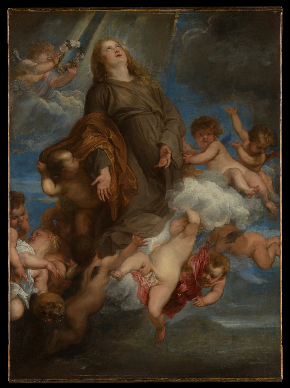 Heilige Rosalia, die für die Pestkranken von Palermo Fürsprache einlegt von Anthony van Dyck