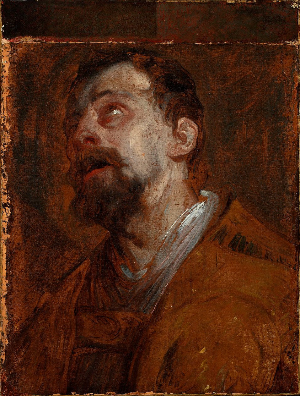 Studie zum Kopf des heiligen Hubertus (?) von Anthony van Dyck