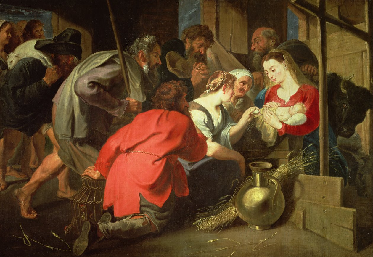Die Anbetung der Hirten, ca. 1616-18 von Anthony van Dyck