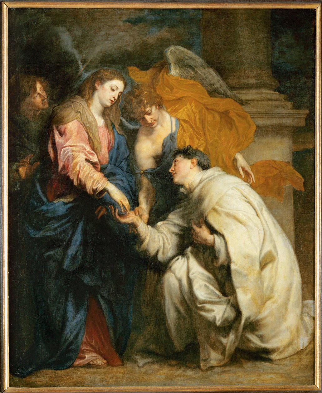 Die mystische Verlobung des seligen Hermann Joseph mit der Jungfrau Maria von Anthony van Dyck