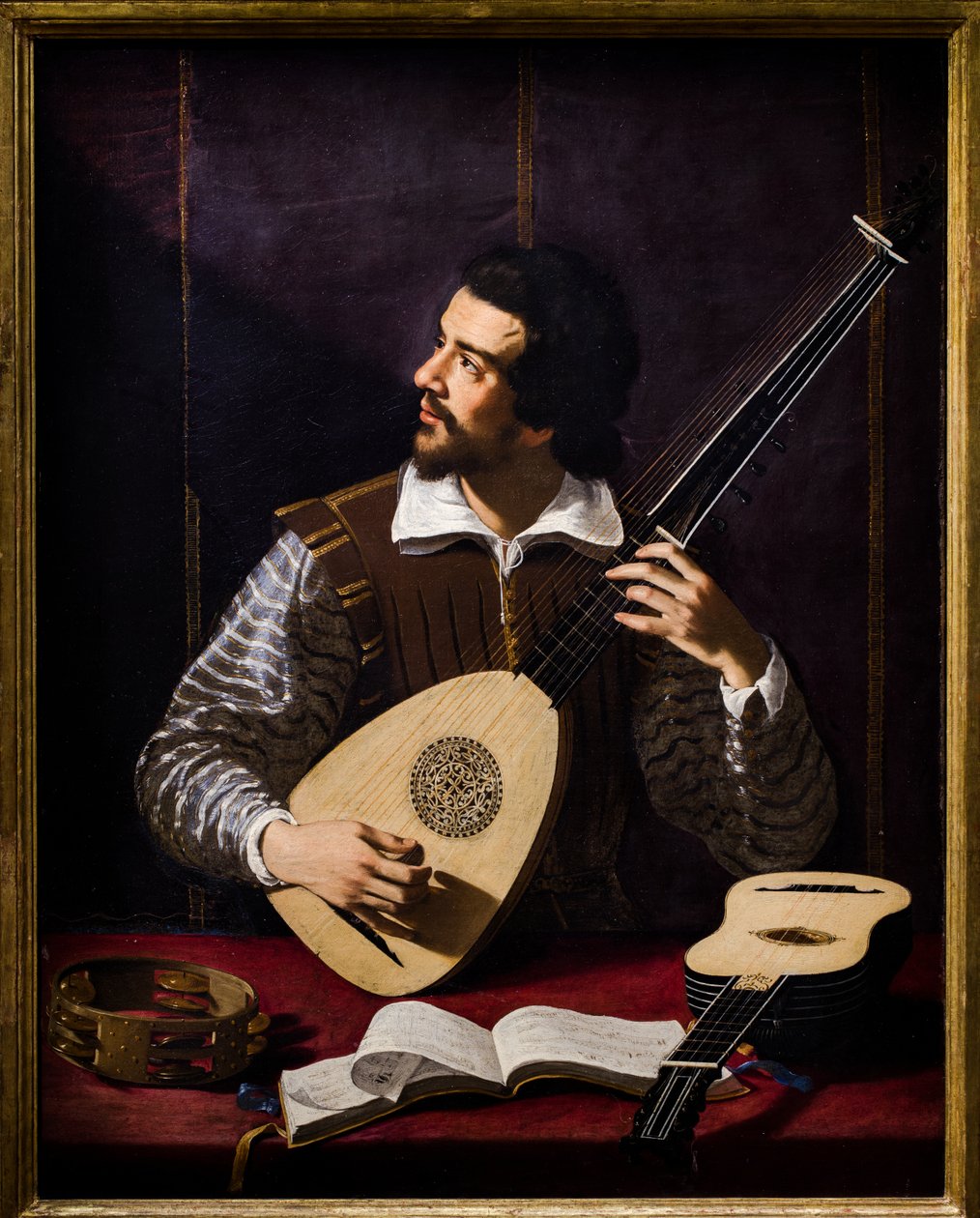 Theorbospieler von Antiveduto Gramatica