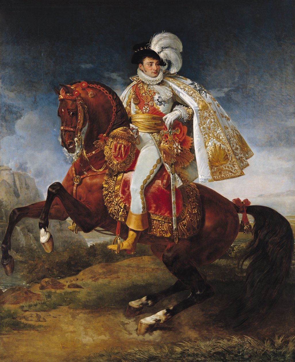 Reiterporträt von Jerome Bonaparte (1784-1860) von Antoine Jean Gros