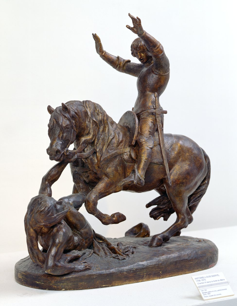 Karl VI. im Wald von Le Mans, 1833 von Antoine Louis Barye