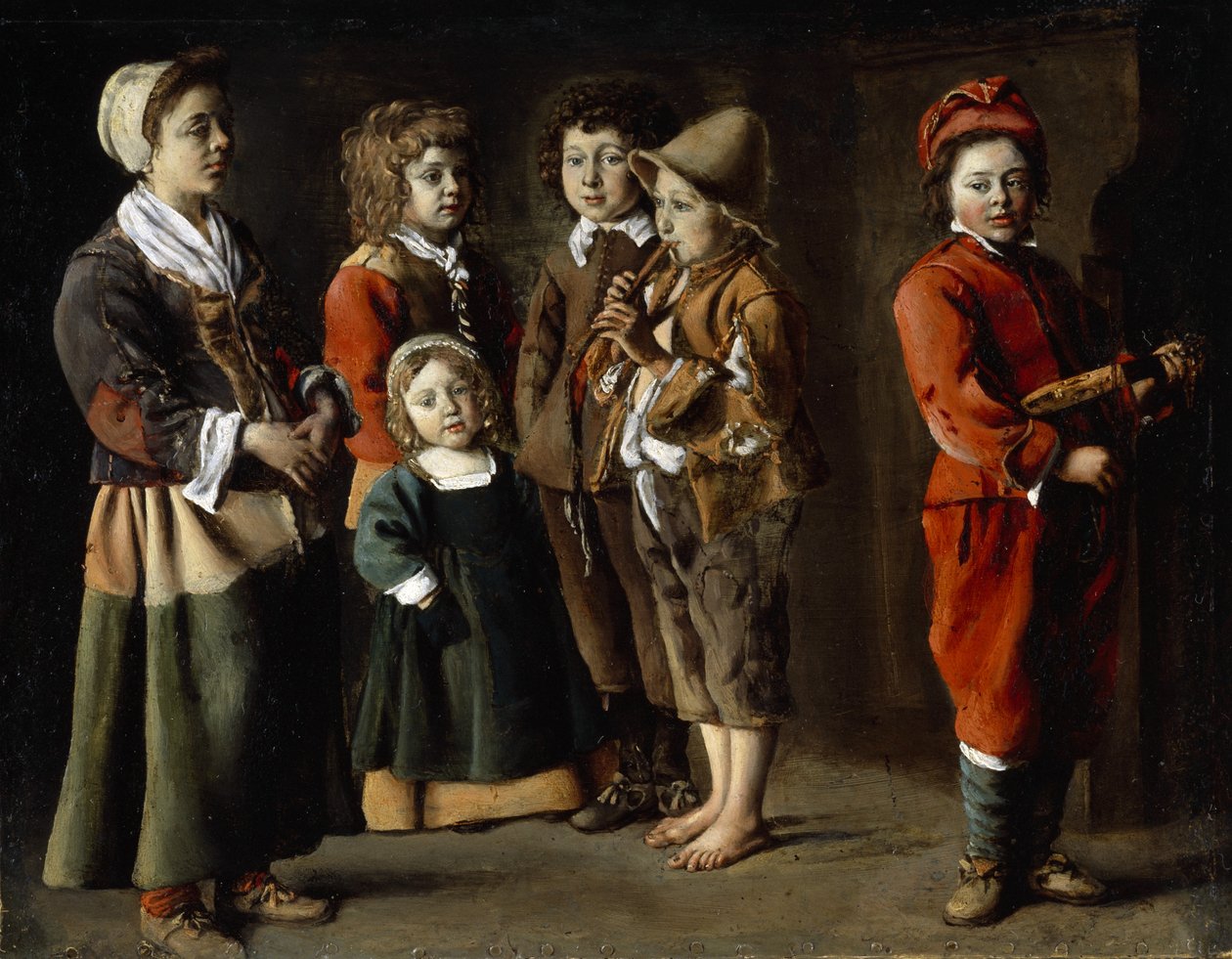 Bauernkinder, ca. 1630-40 von Antoine (attr. to) Le Nain