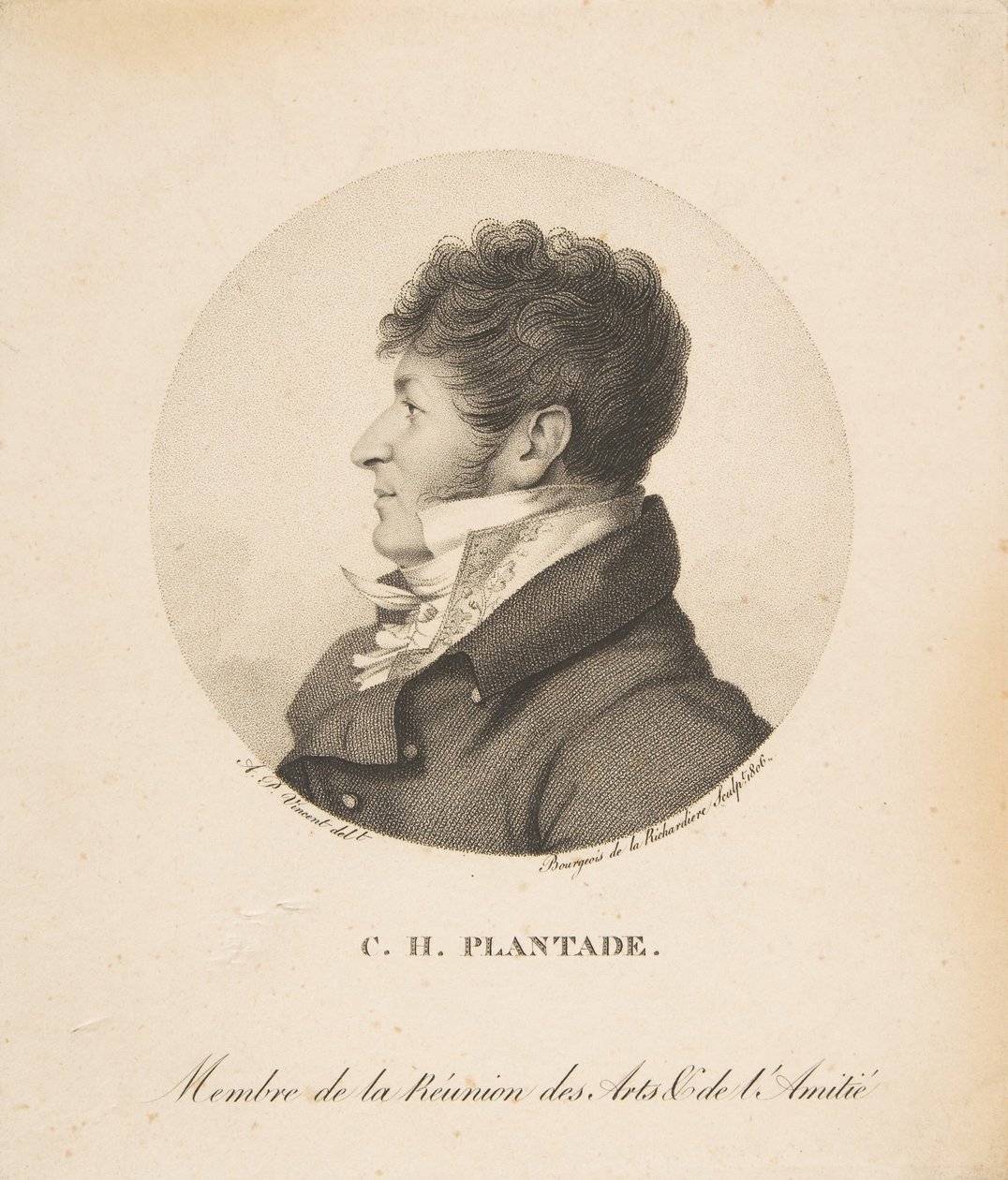 Charles Henri Plantade, 1806 von Antoine Achille Bourgeois de La Richardiere