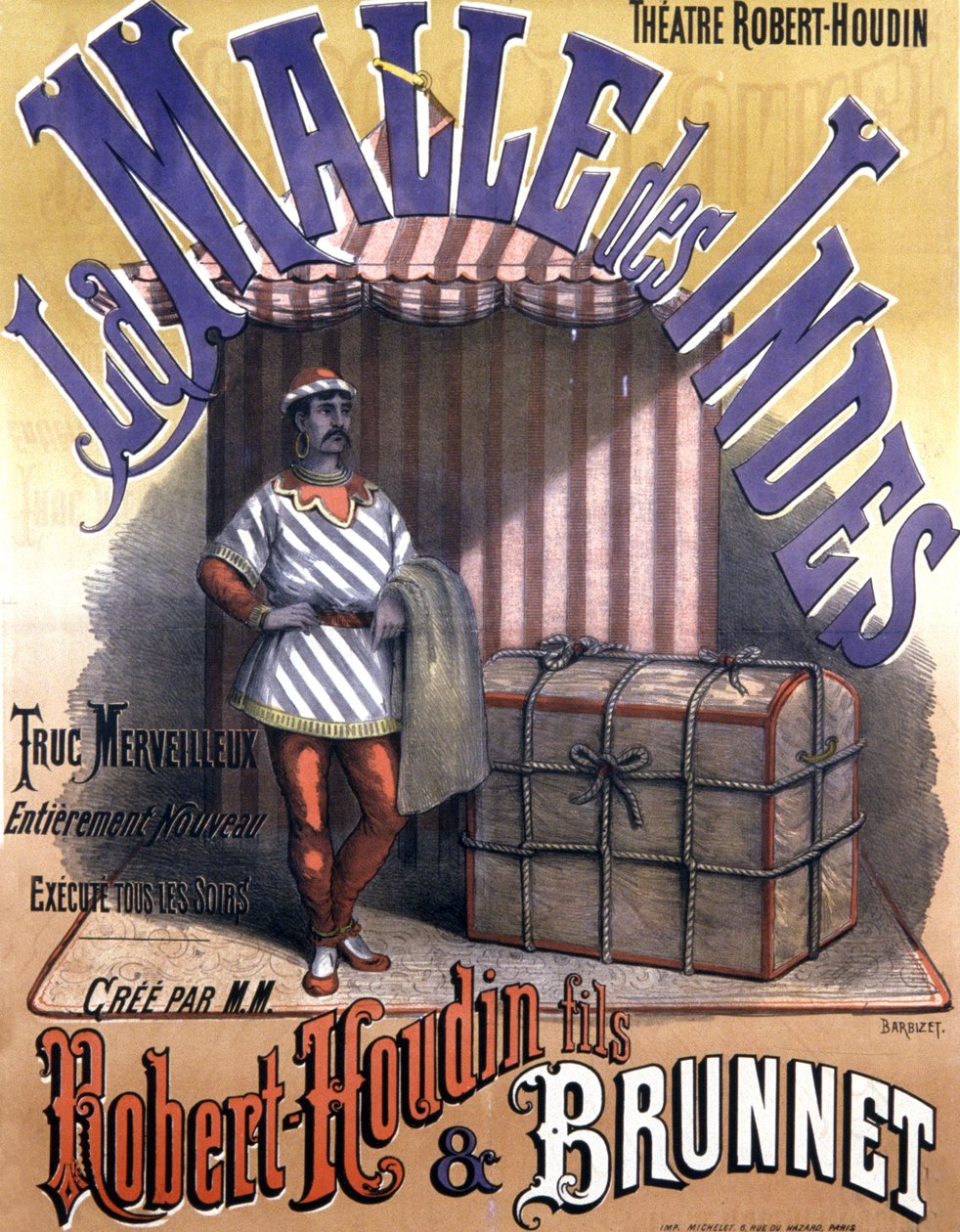 Zaubershow von Robert Houdin Sohn und Brunnet, Ende des 19. Jahrhunderts von Antoine Barbizet
