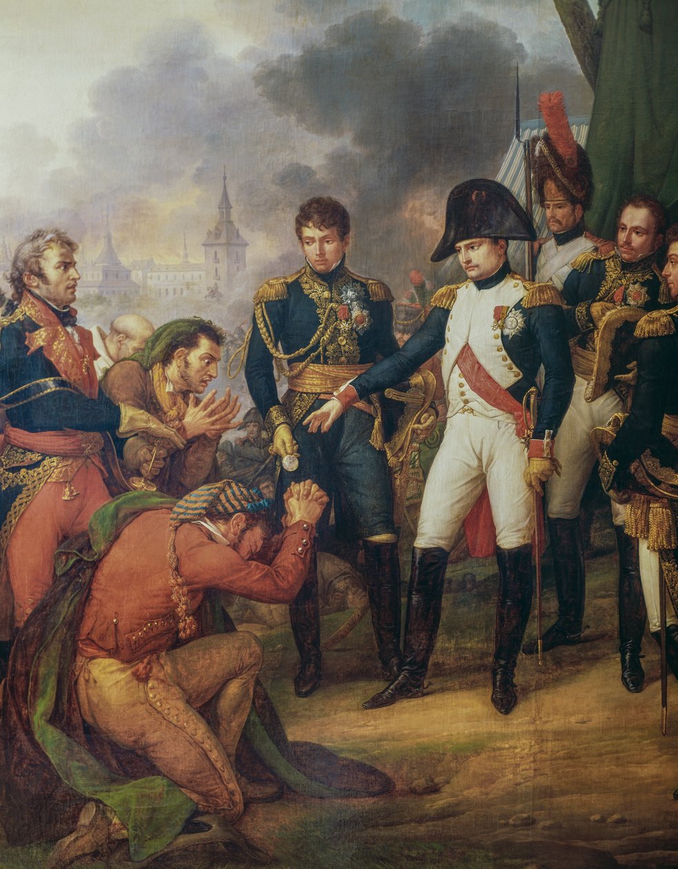 Napoleon Bonaparte am Stadtrand von Madrid, 7. Dezember von Antoine Charles Horace Vernet