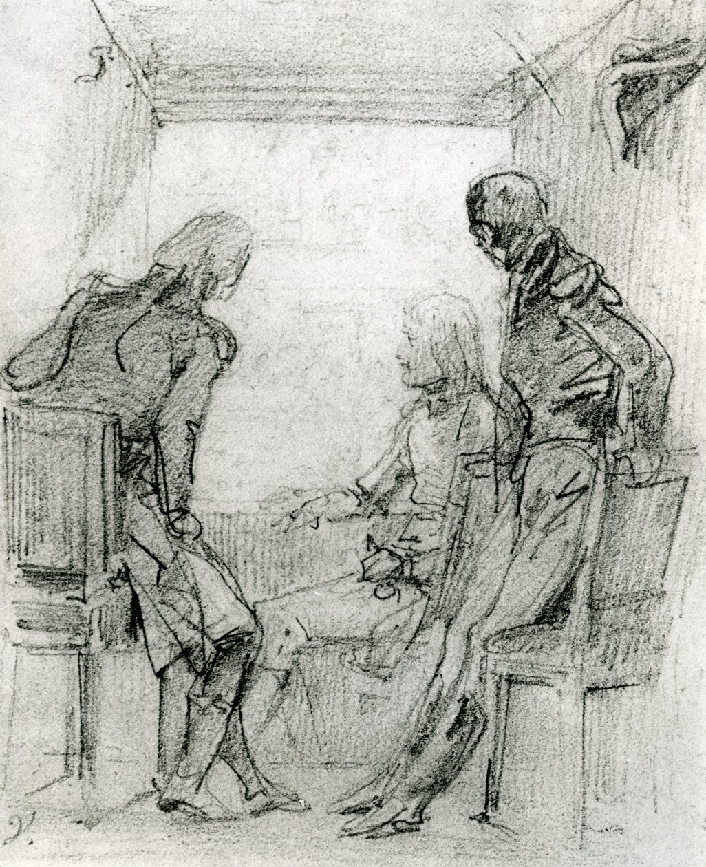 General Bonaparte sieht sich ein Stück in der Comédie Française in Paris an, späte 18. Jahrhundert von Antoine Charles Horace Vernet