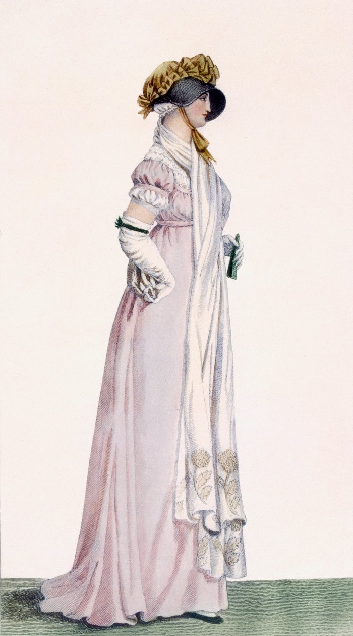 Damenpromenadenkleid, Illustration aus 
