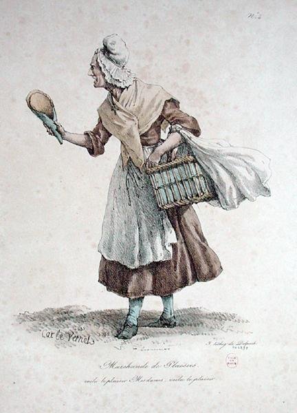 Der Gebäckverkäufer, Nummer 4 aus der Serie Die Rufe von Paris, graviert von Francois Seraphin Delpech (1778-1825) von Antoine Charles Horace Vernet